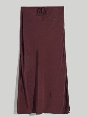 Madewell star jacquard midi slip skirt